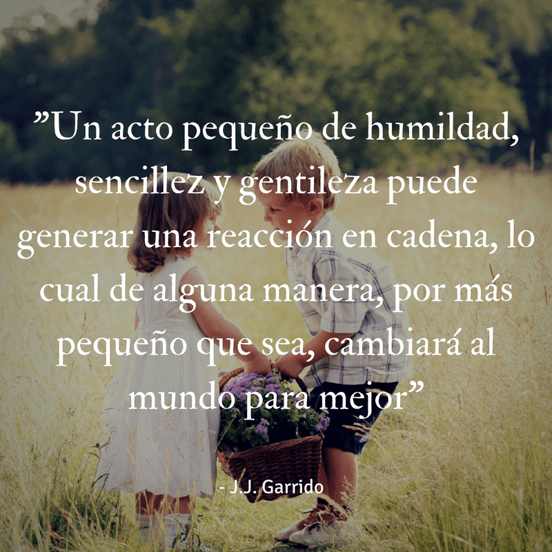 Un acto pequeño de humildad